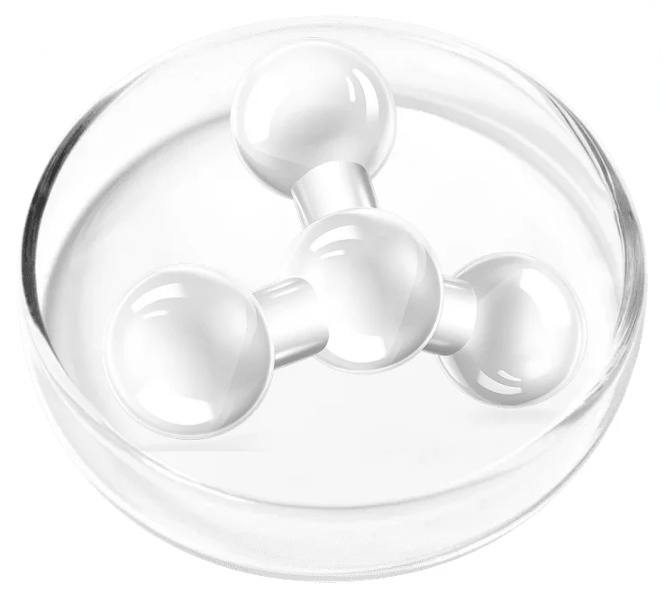 Undecylenic acid molecular structure for topical nail defense