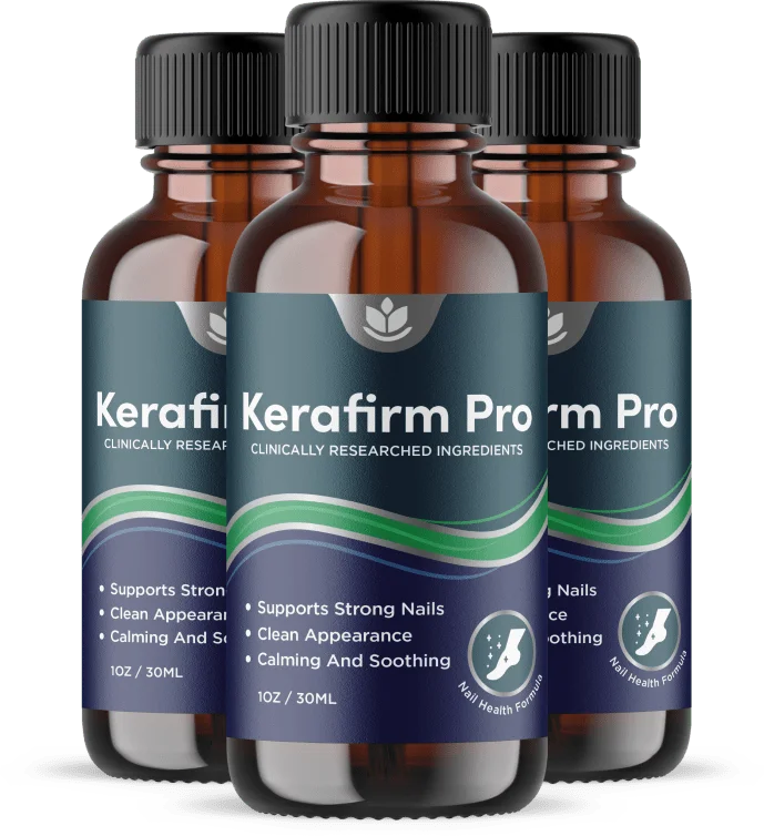 Kerafirm Pro 3-bottle natural nail care package