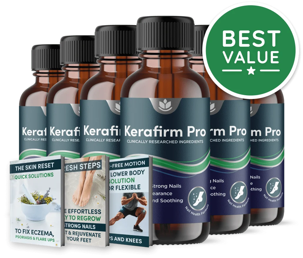 Kerafirm Pro 6 Bottles Best Value Bundle with 3 Free Bonuses